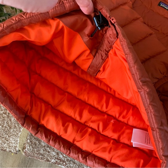 Patagonia | Rust Orange Down Puffer Jacket | Boy’s 10 - Picture 10 of 16